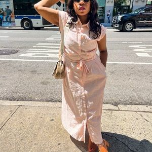 Loft button down dress